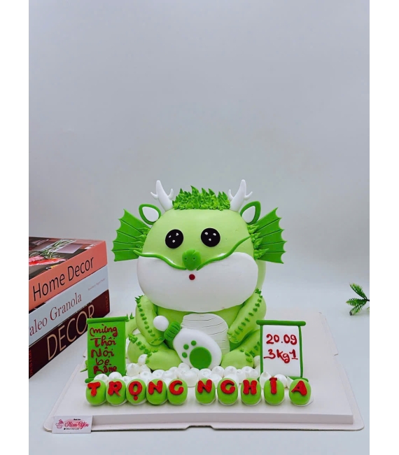 Bánh Kem Thôi Nôi Chú Rồng Xanh