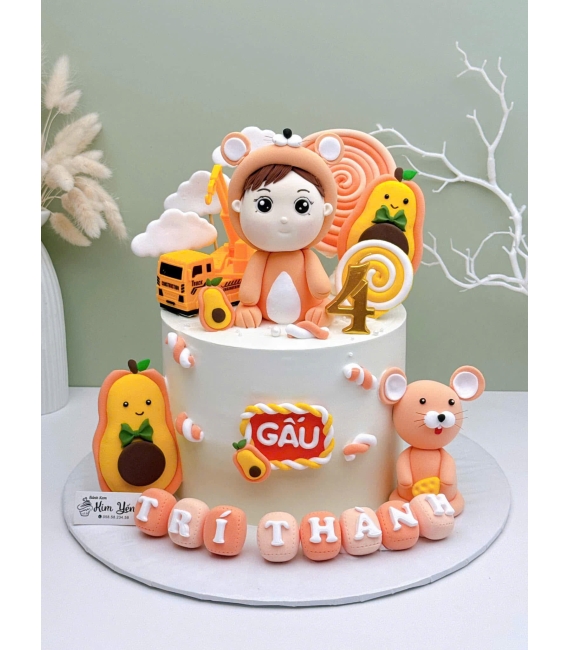 Bánh thôi nôi cậu bé dễ thương