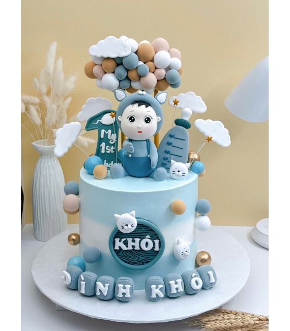Bánh thôi nôi tặng cháu trai đáng yêu