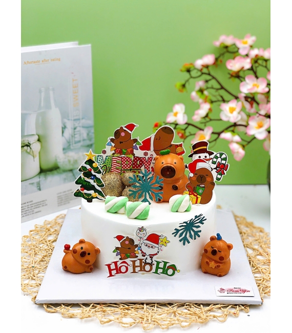 Bánh Kem hoạt hình gấu noel 