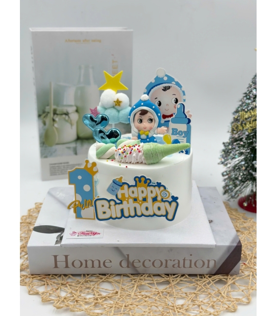 Bánh Kem hoạt hình cô bé sơ sinh