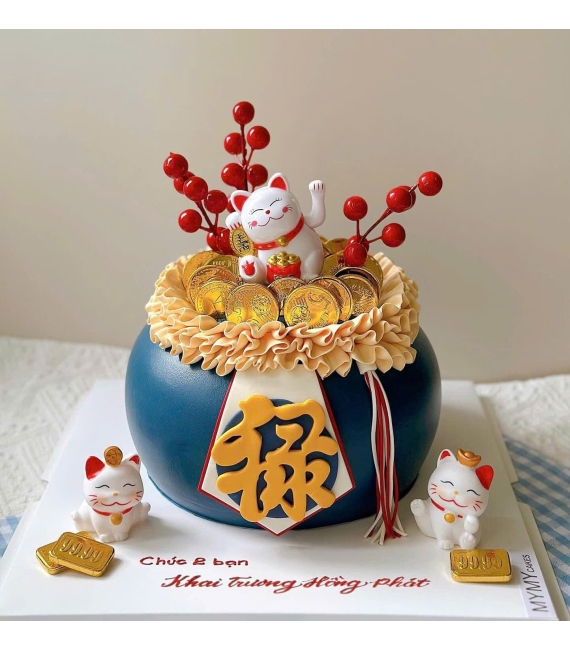 Bánh kem khai trương 