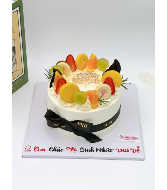 Bánh kem phô mai hàn quốc phủ đầy trái cây