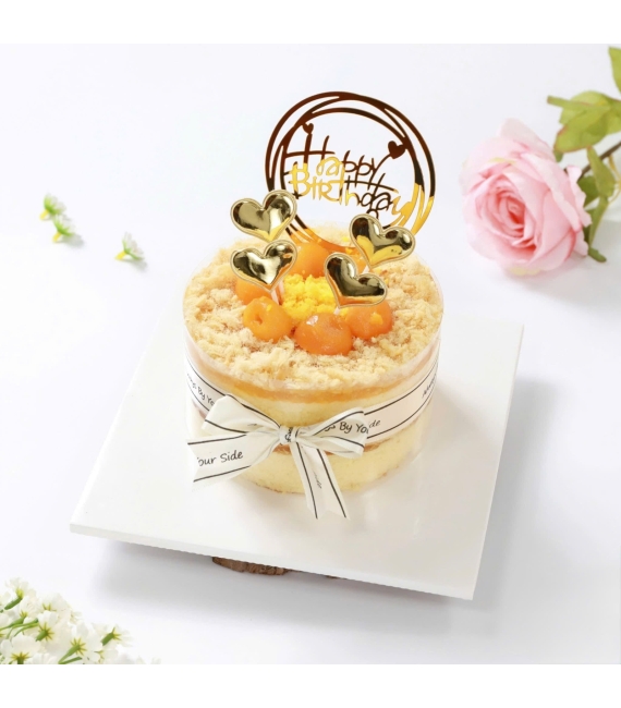 Bánh sinh nhật bông lan trứng muối