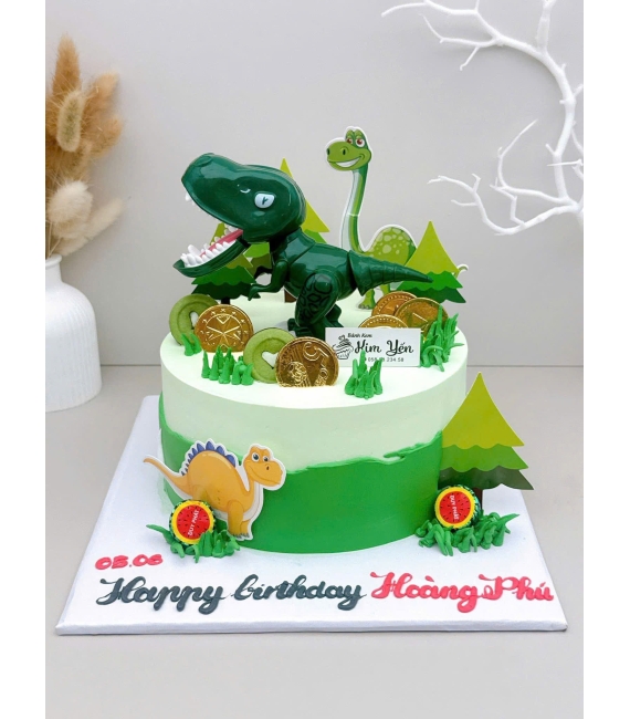 Mẫu bánh chú khủng long dành cho bé trai