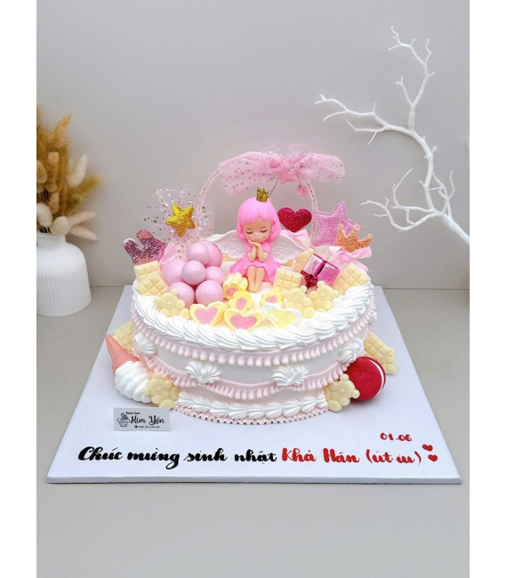 Bánh kem chúc mừng dành cho bé gái 10 tuổi