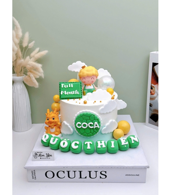 Bánh fondant thôi nôi dành cho bé trai ở cao lãnh