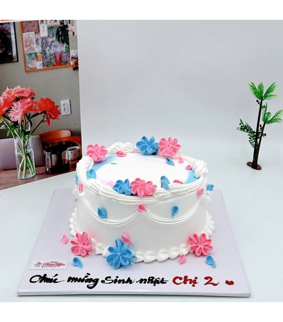 Mẫu bánh kem hàn quốc bắt bông nhí tặng 20/10