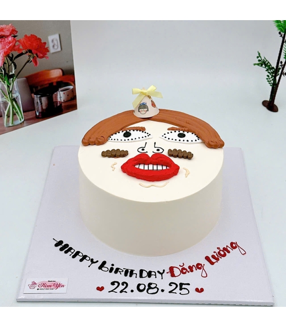 Mẫu bánh kem hàn quốc vẻ hình chibi nhây bựa