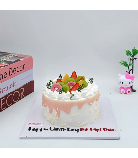 Mẫu bánh kem trái cây mừng sinh nhật bà ngoại