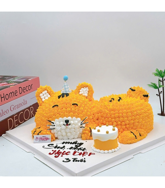 Bánh Kem Thôi Nôi Con Hổ 3 Tuổi Cho Bé Dễ Thương