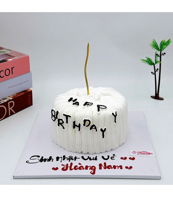Mẫu Bánh kem tặng thân tone trắng đen