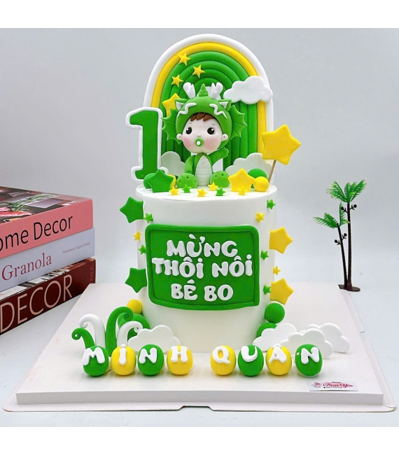 Bánh mừng thôi nôi đầy tháng cho bé  trai ở cao lãnh