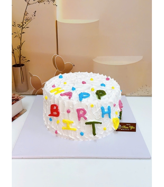 Mẫu bánh kem hình chữ cái 