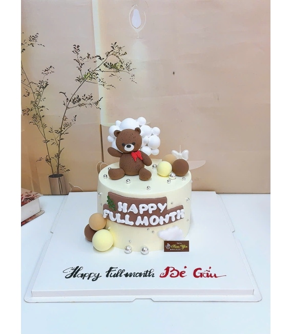 Bánh kem style Hàn Quốc mừng thôi nôi hot 2025