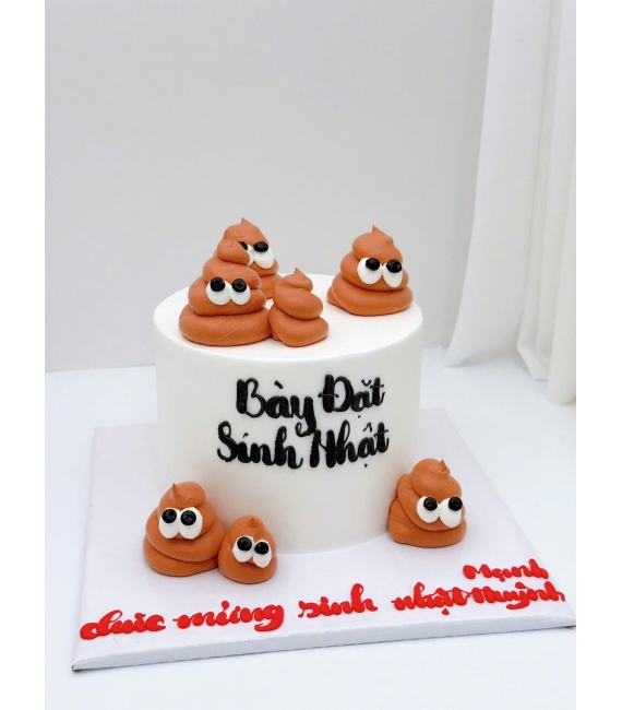 Bánh kem style Hàn Quốc ghi chữ bày đặt sinh nhật