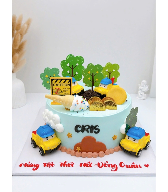 Bánh kem dành cho bé trai yêu thích xe ô tô hot 2026