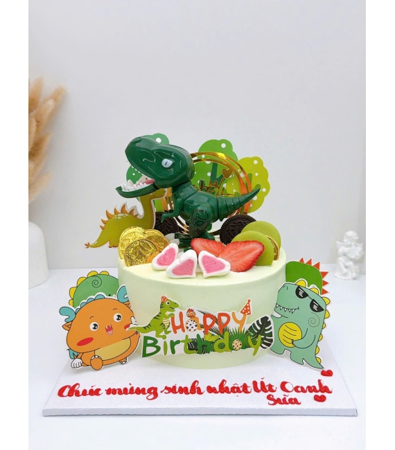 Bánh kem dành cho bé trai yêu thích khủng long hot Kim Yến