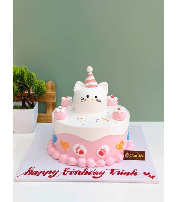 Bánh kem style Hàn Quốc tạo hình gấu nhỏ xinh