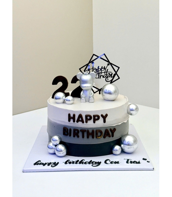 Mẫu bánh tặng nam 22 tuổi