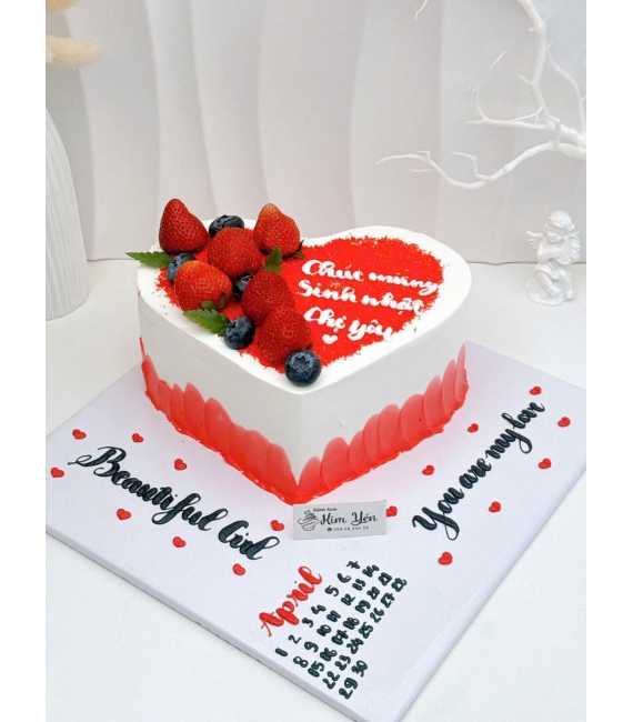 Bánh kem tặng nữ ngày 14/2 tặng ngày tình yêu