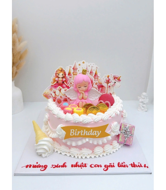 Mẫu bánh kem dành cho bé gái hot 2026