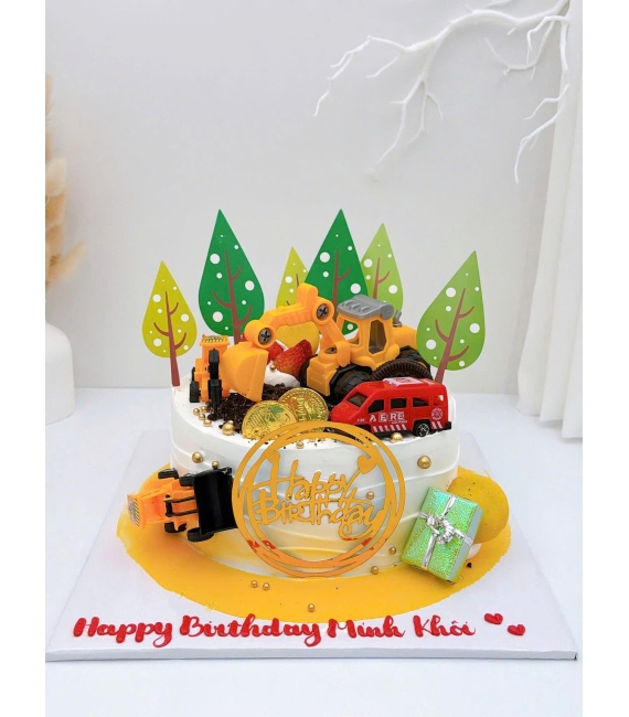 Mẫu bánh kem dành cho bé trai yêu thích xe hot 2026