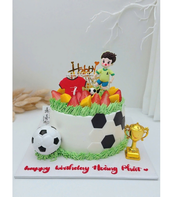 Mẫu bánh kem dành cho bé trai yêu bóng đá