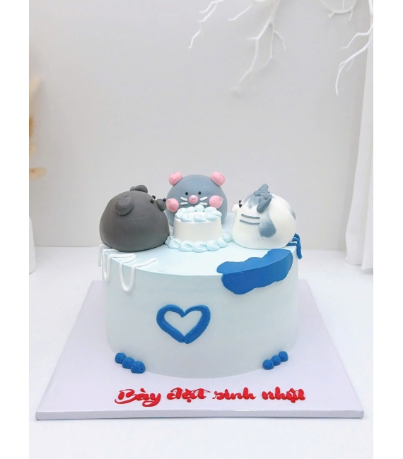 Bánh kem style Hàn Quốc tạo hình đáng yêu hot 2026 3 Bạn thân