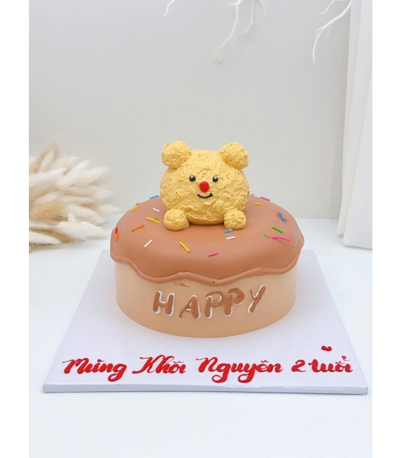 Bánh kem style Hàn Quốc tạo hình mừng bé lên 2 tuổi