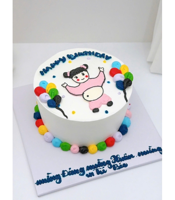 Bánh kem style Hàn Quốc vẻ hình chibi theo yêu cầu