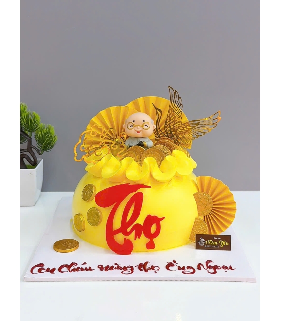 Bánh kem mừng thọ tặng ông