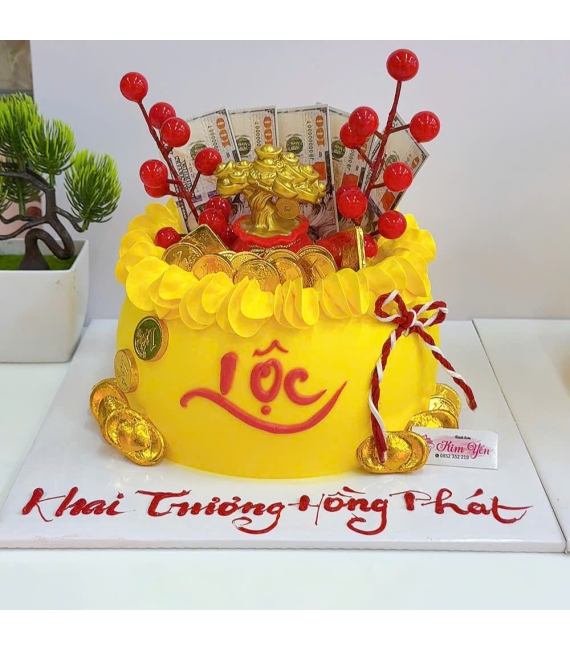 Bánh kem khai trương hồng phát