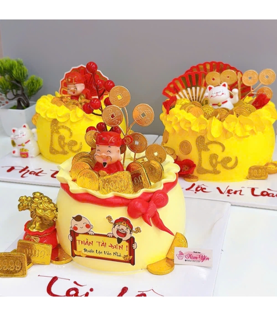 Bánh kem mừng khai trương tiệm salon tóc 