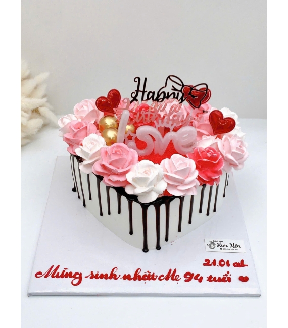 Bánh kem tặng nữ hot 2026 bắt hoa trái tim