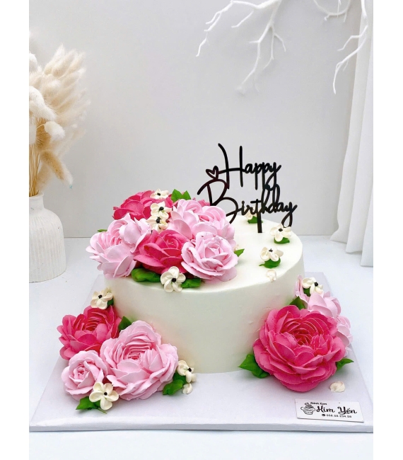 Bánh kem tặng nữ hot 2026 bắt hoa chuyên nghiệp