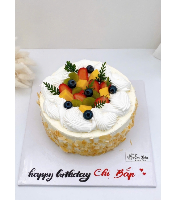 Bánh kem trái cây tặng chị gái mẫu đẹp 