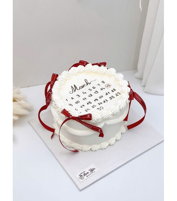 Bánh kem style Hàn Quốc vẻ ngày kỷ niệm