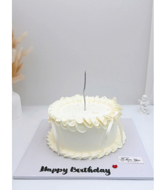 Bánh kem style Hàn Quốc dành tone trắng mẫu bánh hot