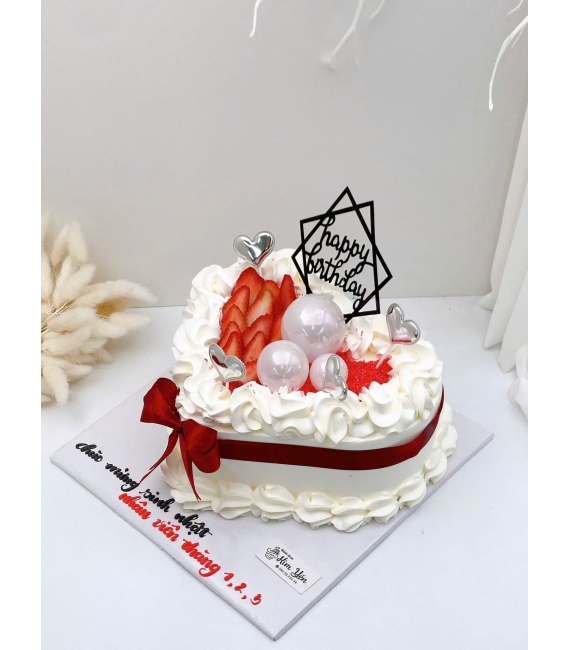 Bánh kem trái tim dành cho nữ trái tim