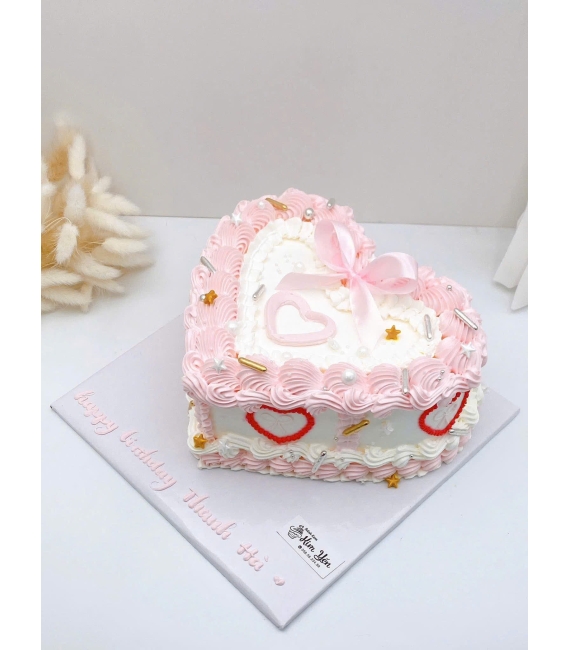 Bánh kem dành cho nữ trái tim đẹp hot 2026