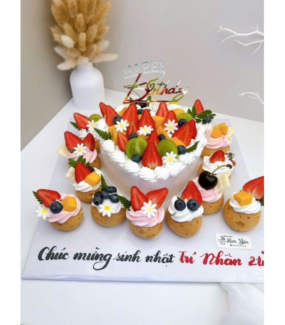 Sét bánh su dai kết hợp bánh kem hot 