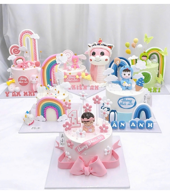 Tổng hợp mẫu bánh đẹp thôi nôi đầy tháng đẹp tại Kim Yến