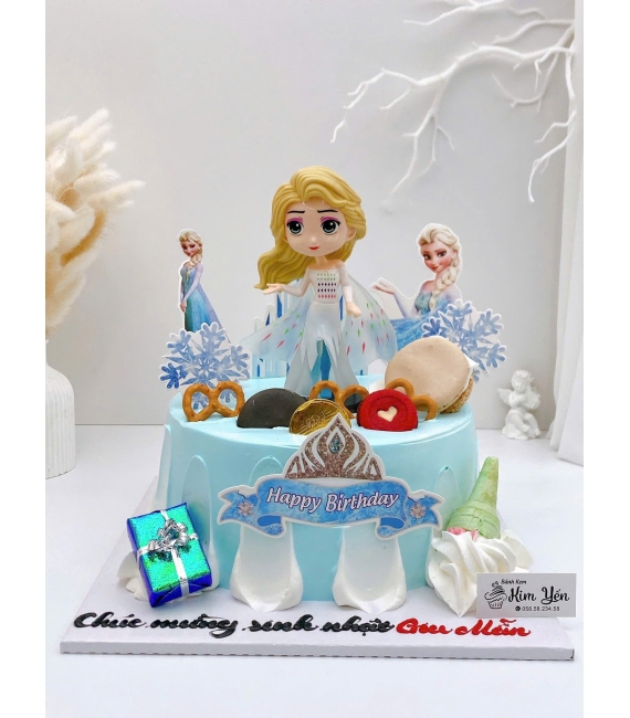 Bánh kem dành cho bé gái công chúa elsa