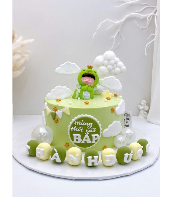 Tổng hợp mẫu bánh kem đẹp 2026 tone xanh cây tại Kim Yến