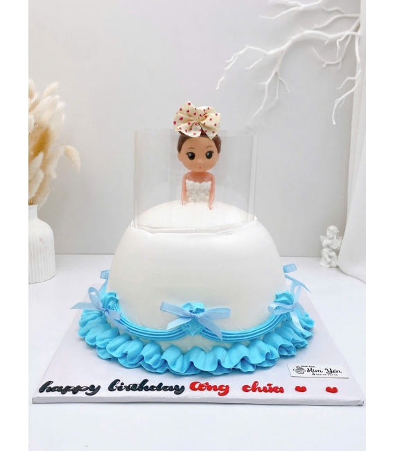  Bánh kem dành cho bé gái công chúa elsa váy chảy công chúa