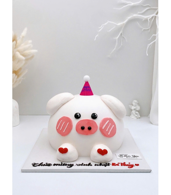 Tổng Hợp Bánh kem style Hàn Quốc dễ thương tạo hình chú heo 