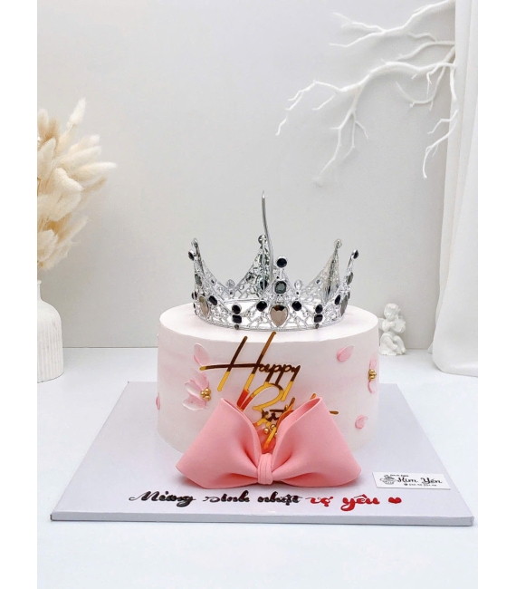 Bánh kem dành cho nữ mẫu bánh vương miện bling bilng