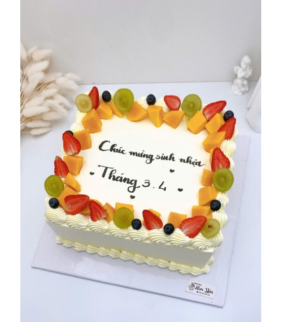 Bánh Kem Trái Cây Trang Trí Tinh Tế