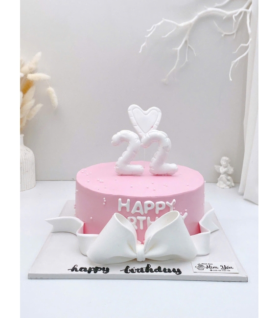 Bánh kem dành chúc mừng dành cho nữ 22 tuổi 